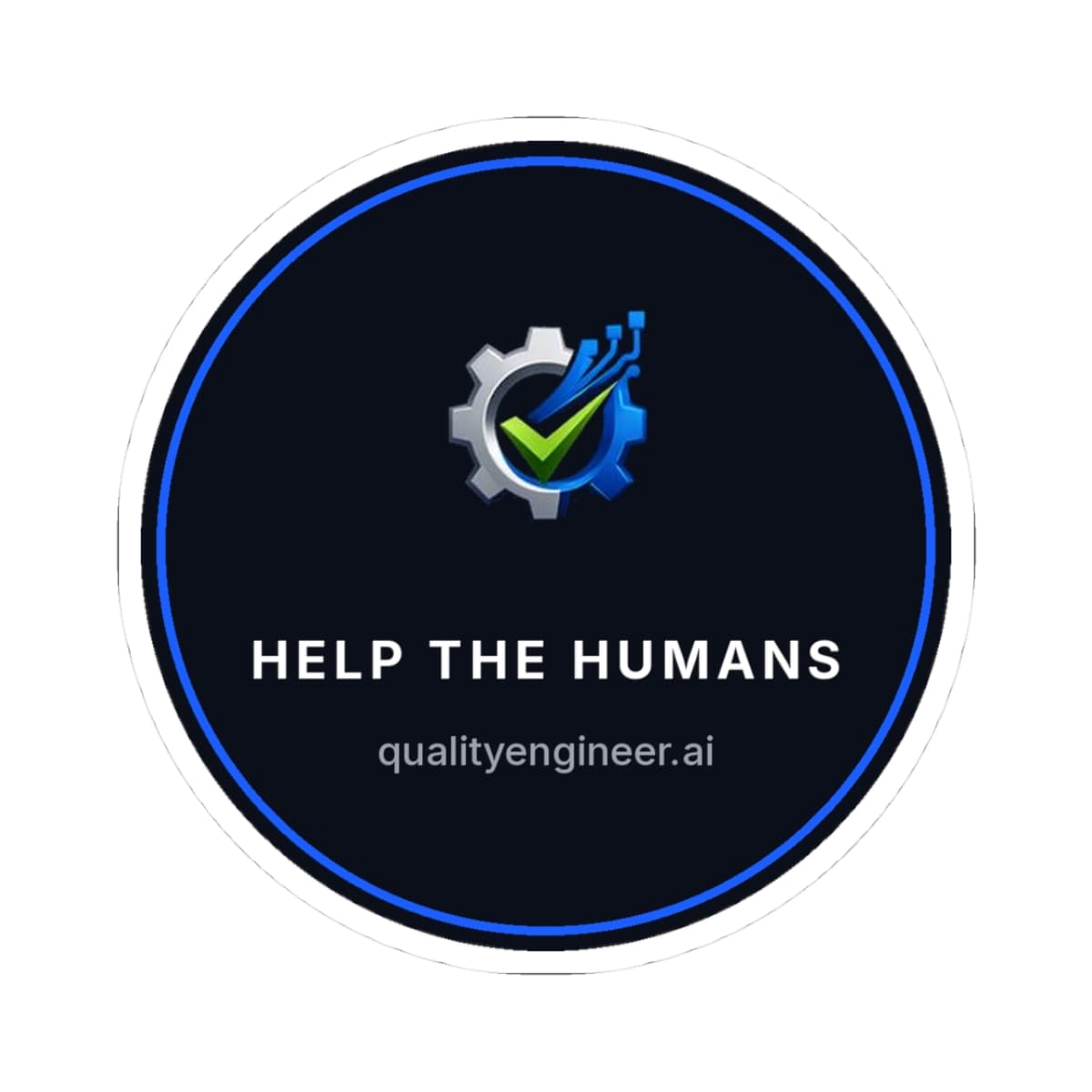 Help the Humans Sticker